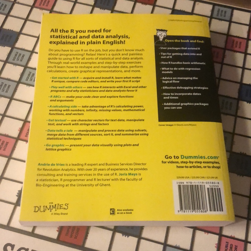 3 Pack Programing R Books- R for Dummies, R Projects, & Hands on Programming w/R - Picture 9 of 10